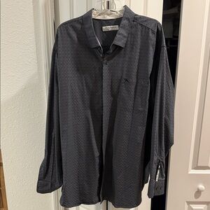 Tommy Bahama Navy and White Patterned Shirt